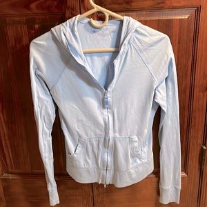Arizona Jean Co, lt blue zip up hoodie